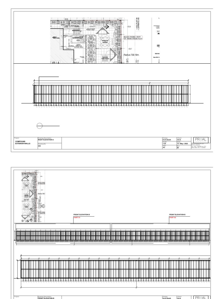 Compound Wall - Structure Drawings | PDF