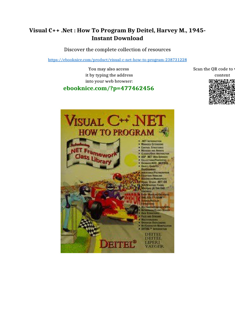 Visual C++ .NET : how to program by Deitel, Harvey M., 1945- instant ...