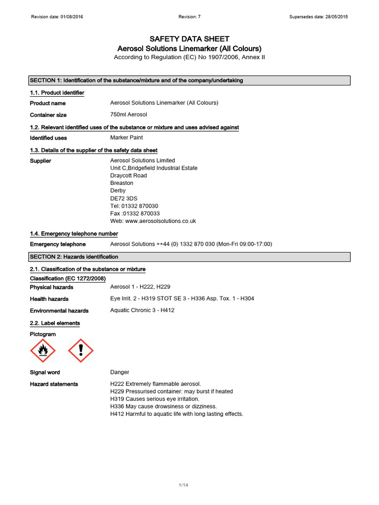 Line Marking Spray Paint 750ml White - 69947 | PDF | Personal ...