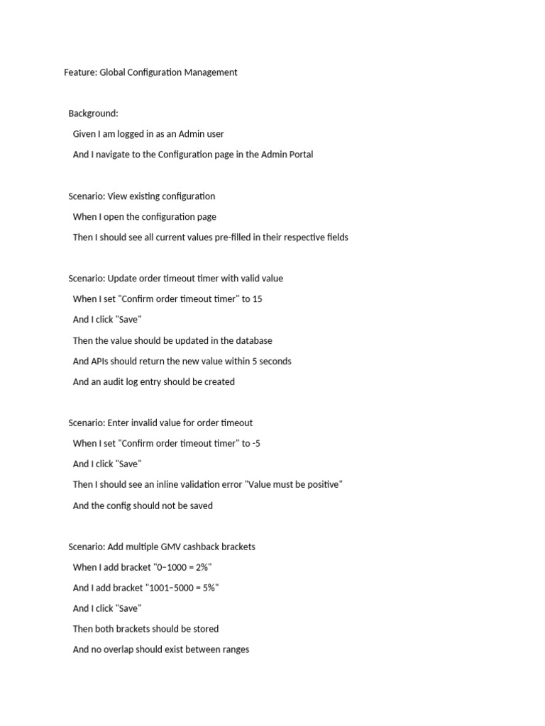 Gherkin Spec - Na-540 | PDF | Information Science | Software Engineering