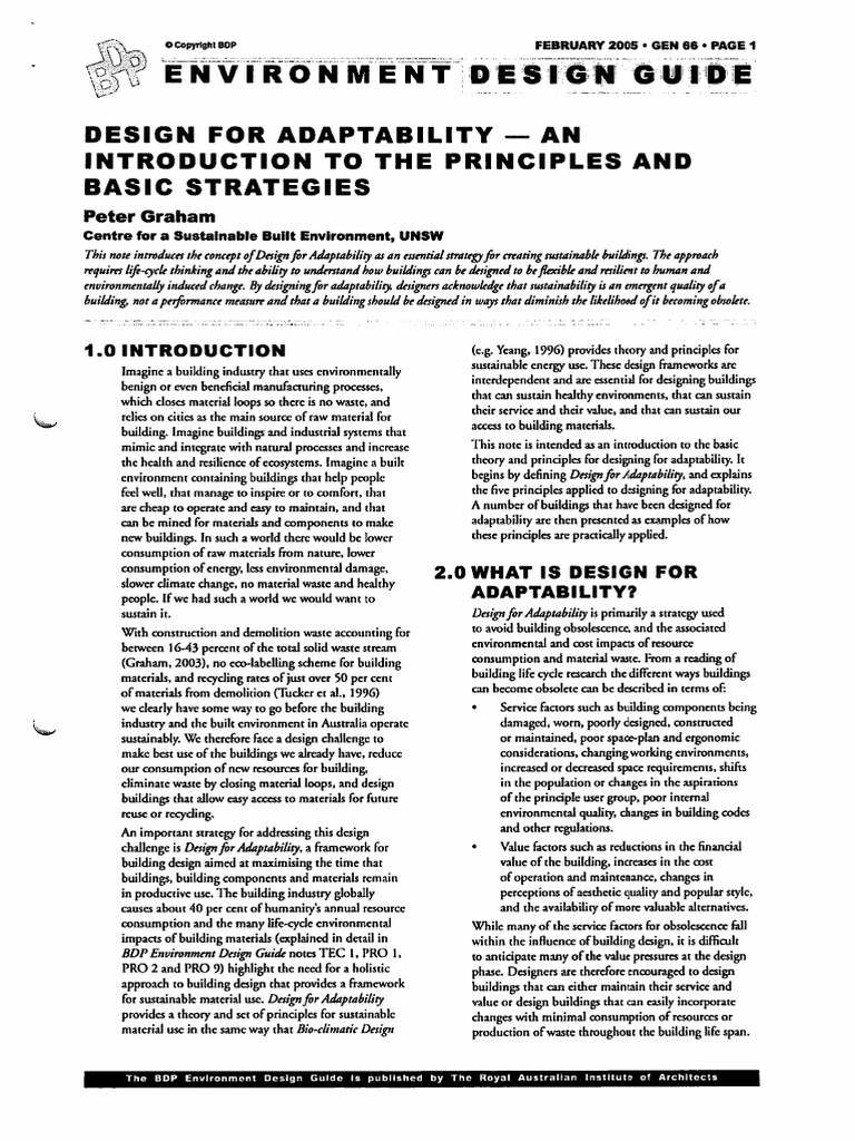 Graham Design for Adaptability | PDF