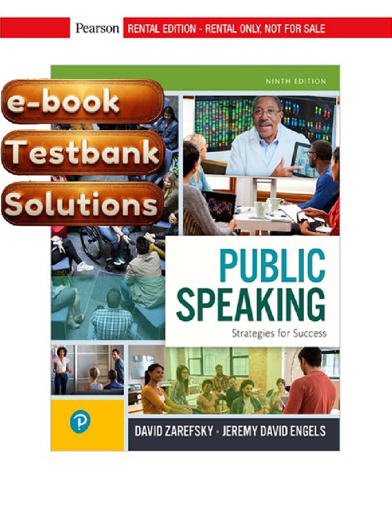 Testbank - Public Speaking Strategies for Success 9th Edition Textbook ...