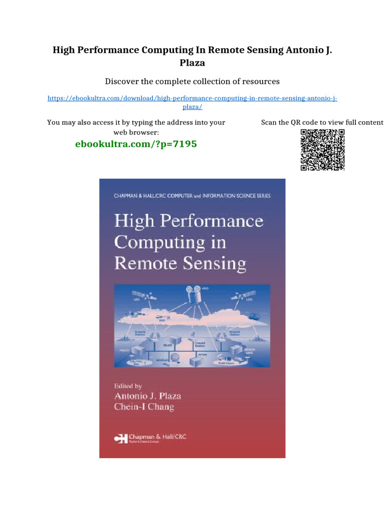 High Performance Computing in Remote Sensing Antonio J. Plaza all ...