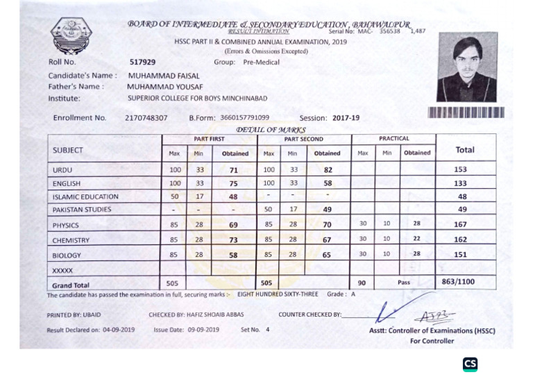 Intermediate Certificate | PDF