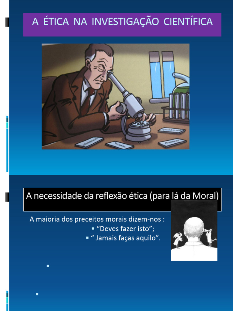 Etica Na Investigacao Cientifica D | PDF | Science | Moralidade