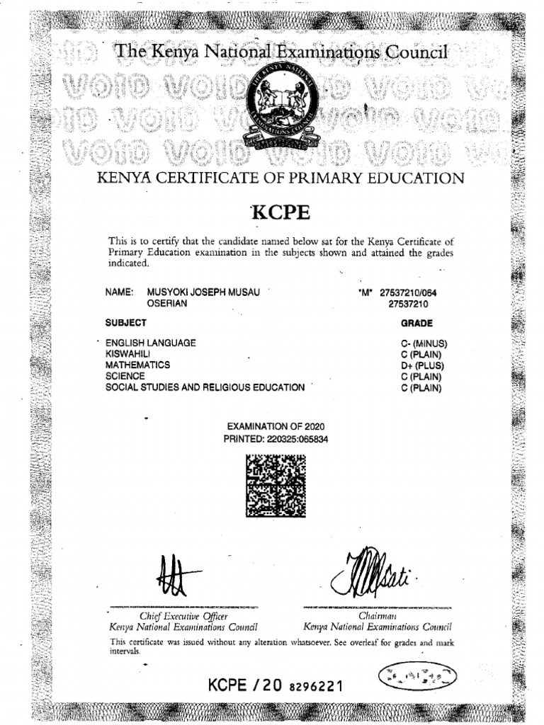 KCPE | PDF