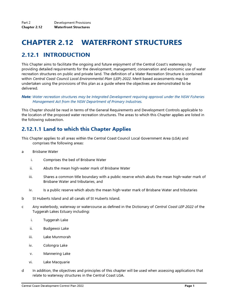 2.12 Waterfront Structures | PDF | License | Water