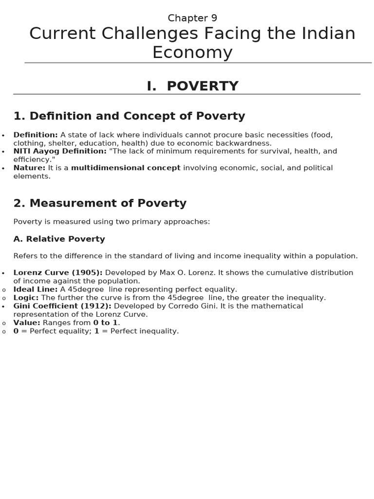 Chapter 9 - Challenges of Indian Economy | PDF | Human Capital ...