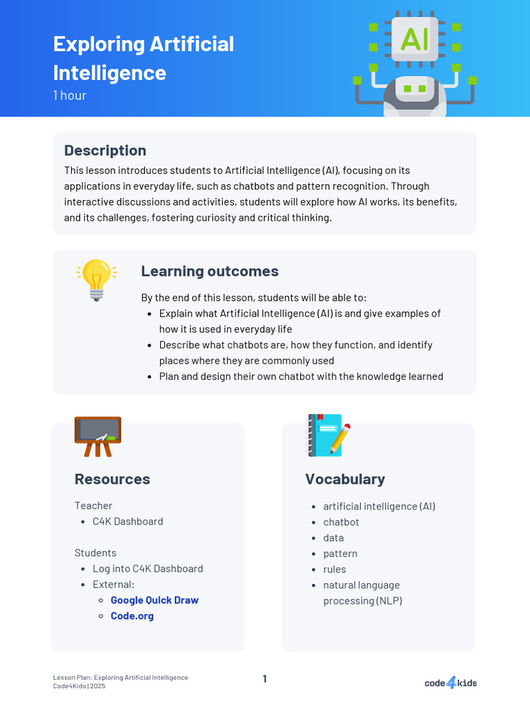 Machine Learning - Patterns in Data (Lesson Plan) | PDF | Artificial ...