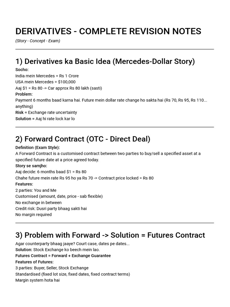 Text To PDF 1771141218935 | PDF | Futures Contract | Derivative (Finance)