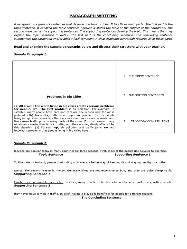 Writing Pack - Paragraph and Essay Writing | PDF | Monticello