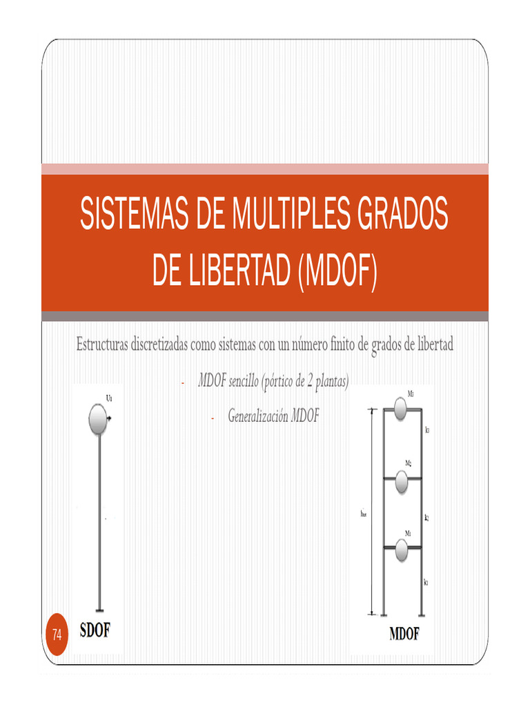 03 Calculo Dinamico - MDOF y Modal | PDF | Valores propios y vectores ...