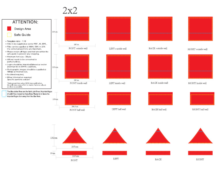 2x2m Tents Design File | PDF