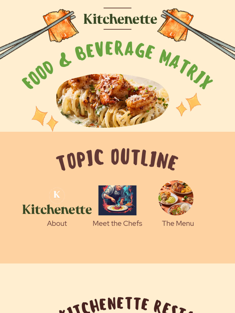 Kitchenette Menu Matrix Presentation (1) - 1 | PDF