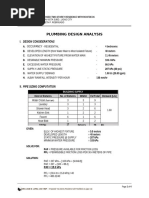 Plumbing Computations & Specifications | PDF | Plumbing | Toilet