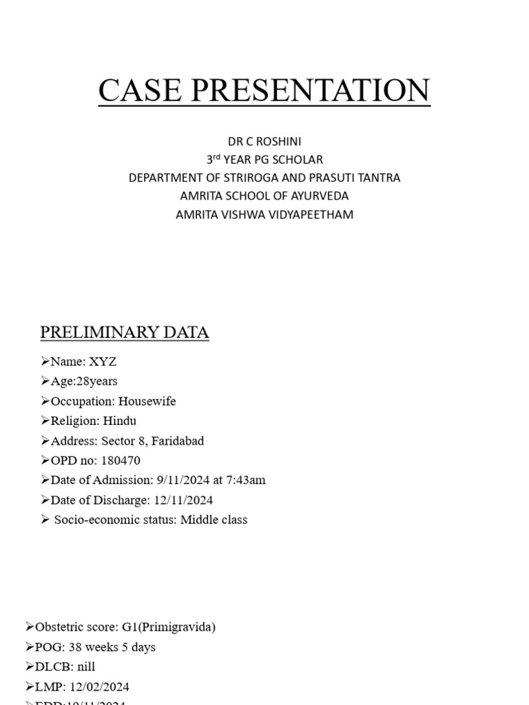 Case Presentation - Intranatal 2 | PDF | Childbirth | Maternal Health