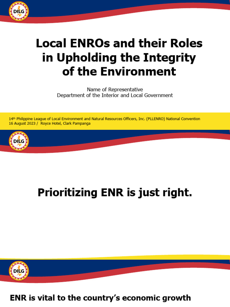Local ENRO in Upholding the Integrity of the Environment | PDF ...