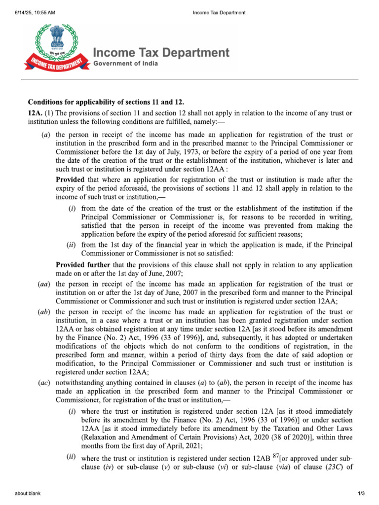 Section 12A | PDF