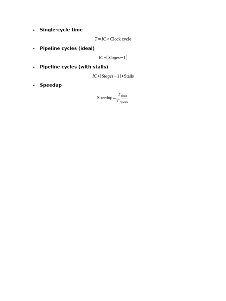 Formulas | PDF