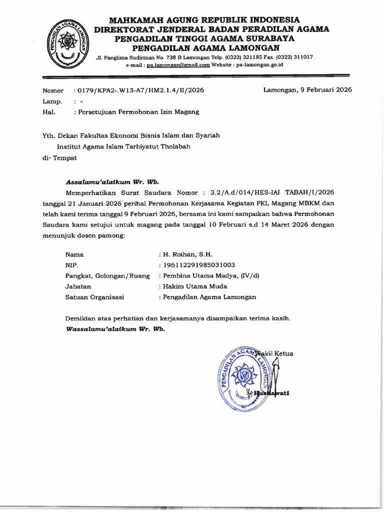Magang Iai Tabah | PDF