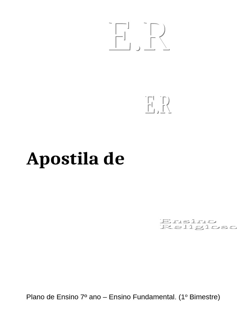 BNCC Apostila Ensino Religioso 7 Ano 1bimestre1 1 | PDF | Atitude ...