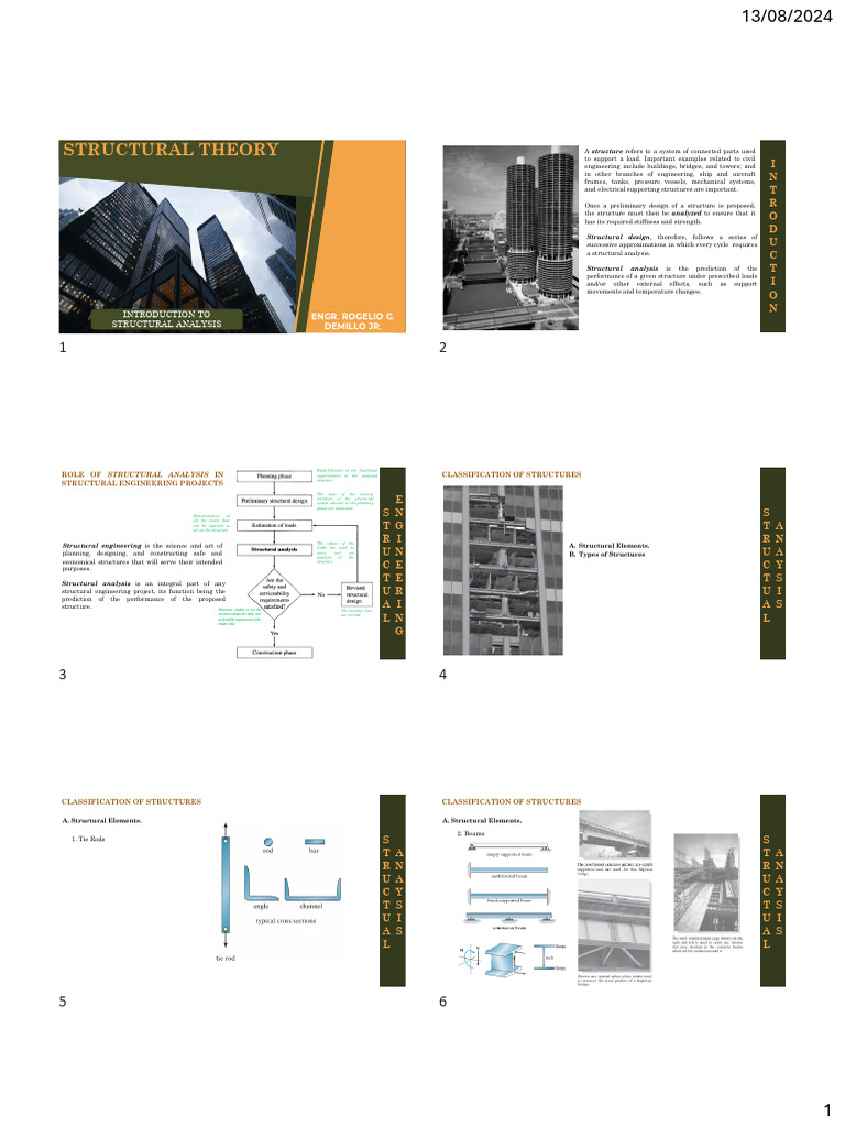 Structural Theory Lecture 1 | PDF | Structural Load | Strength Of Materials