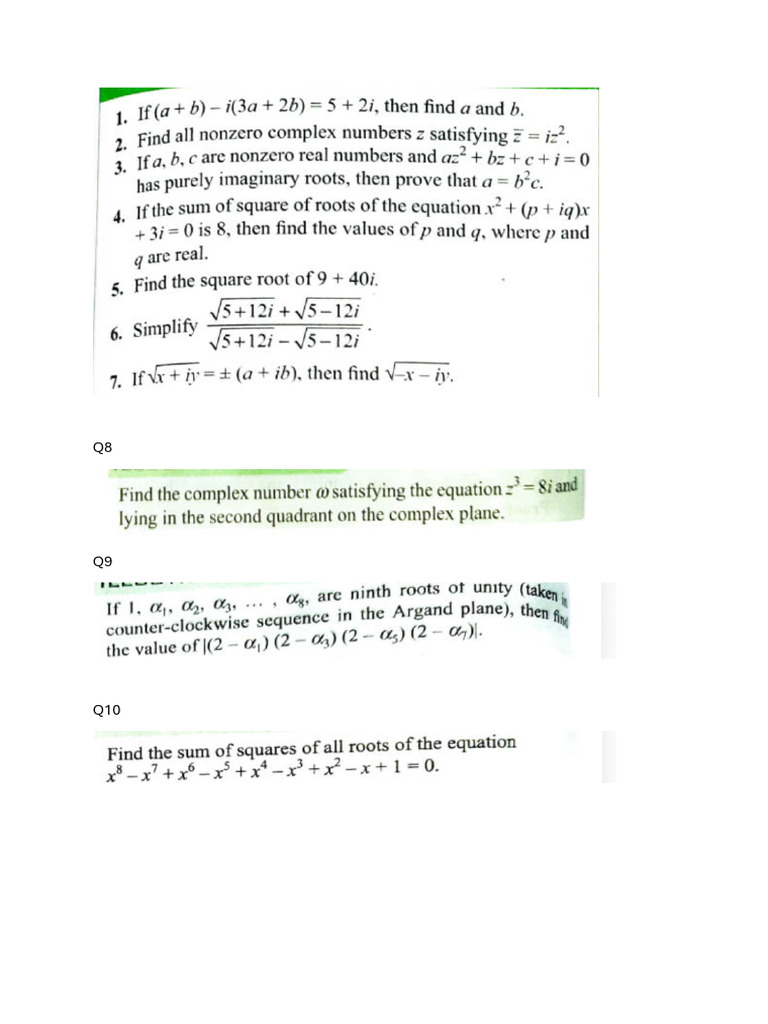 Complex No | PDF