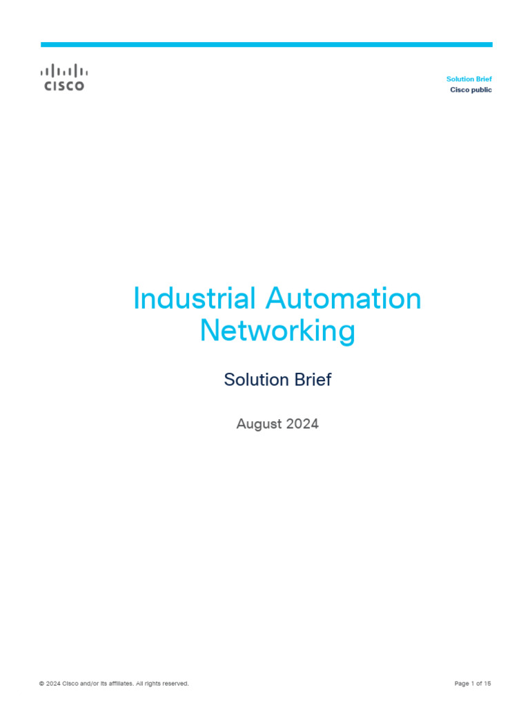 IA Networking Solution Brief | PDF | Computer Network | Computer Security