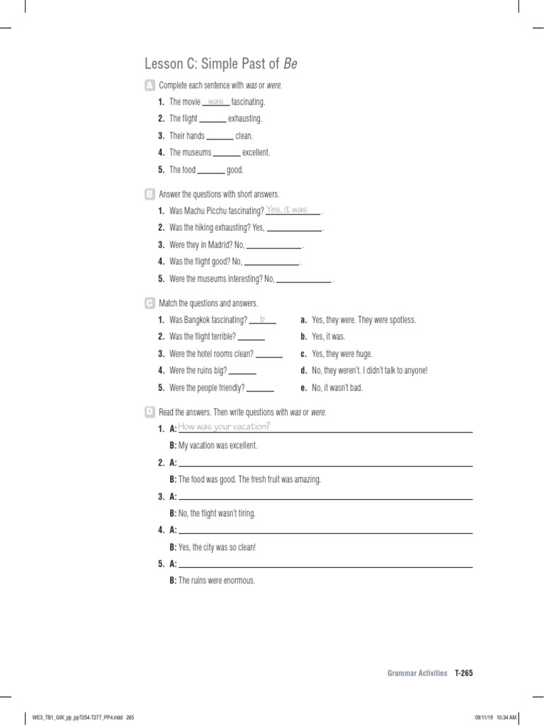 Grammar Activities - Unit 6 (B) | PDF | Chess Theory | Chess