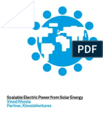 Scalable Electric Power From Solar Energy