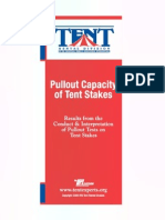 Pullout Capacity of Large Tent Stakes