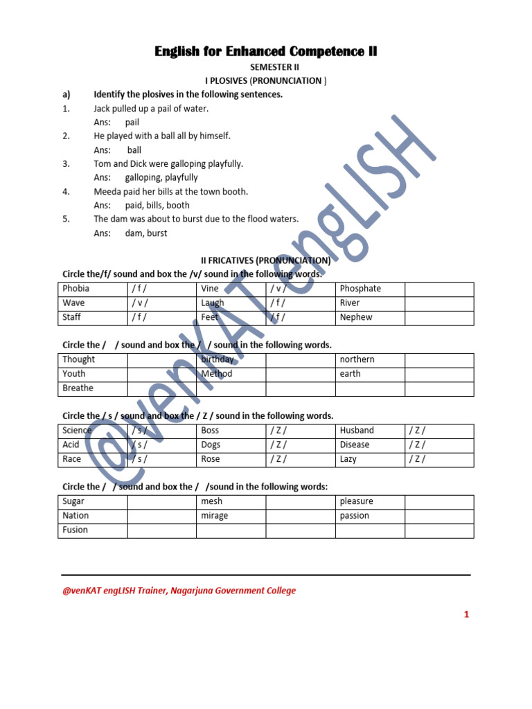 Semester II-wps Office_sv | PDF | Vowel | Phonetics