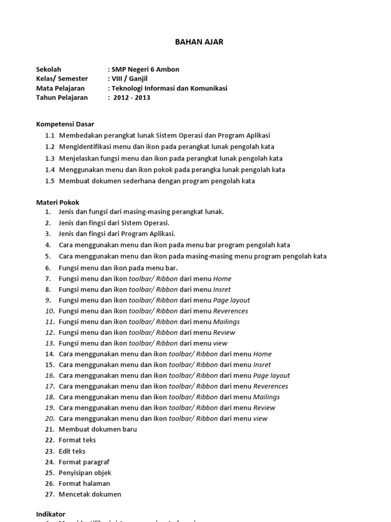 soal essay tik kelas 8 dan kunci jawaban