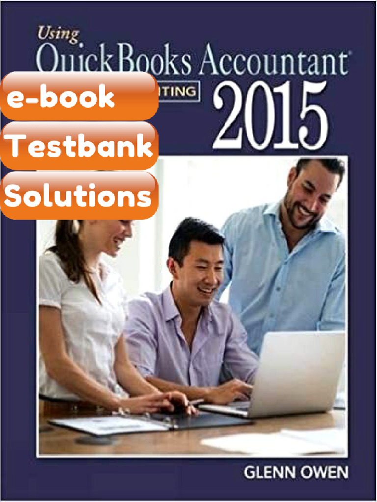 eBook & Testbank Using QuickBooks Accountant 2015 for Accounting 14th ...
