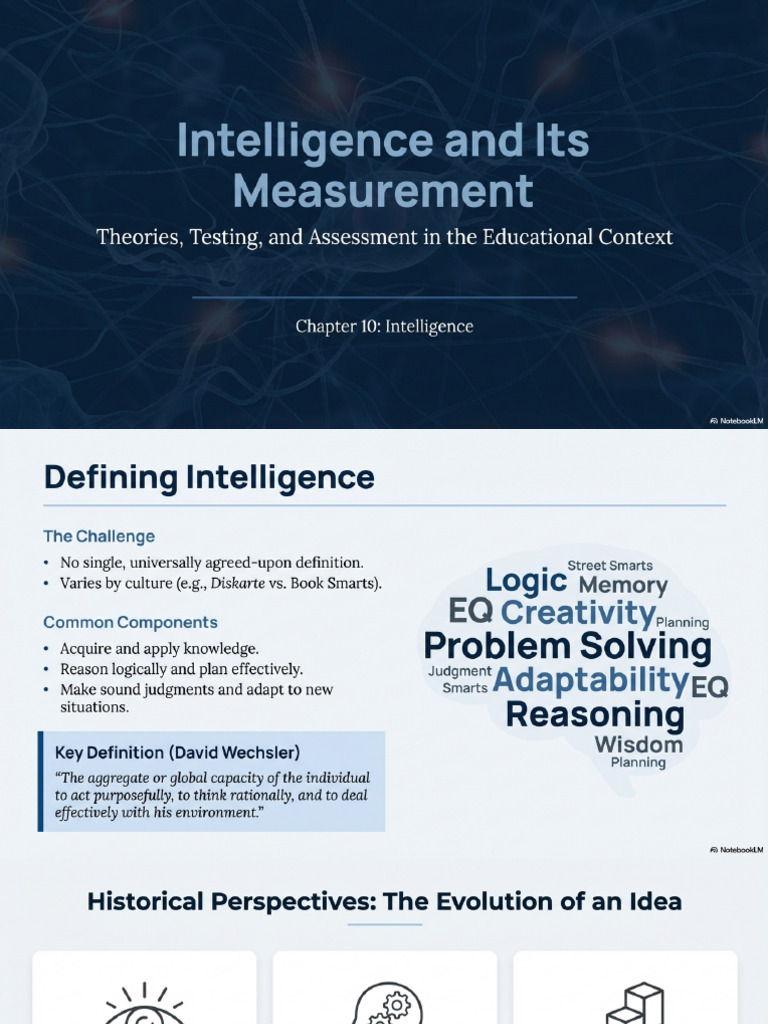 Intelligence Theories and Measurement | PDF