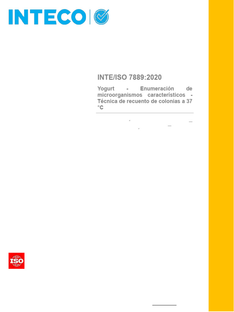 Iso 7889-2020 | PDF | Yogur
