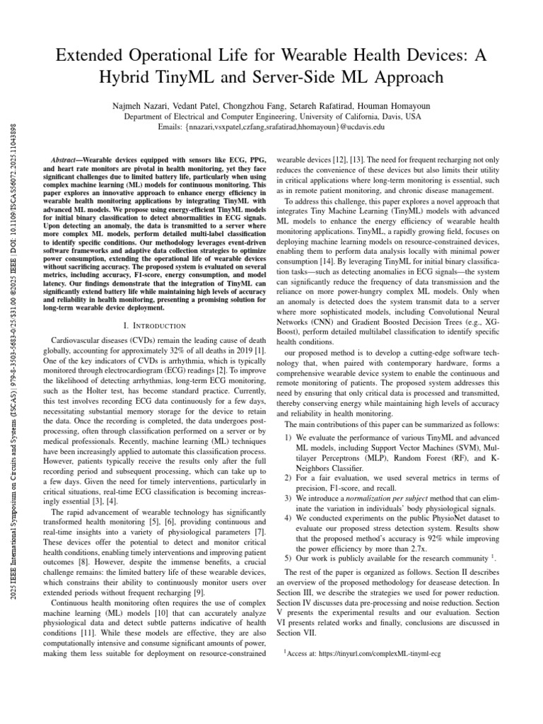 Tiny ML | PDF | Machine Learning | Support Vector Machine