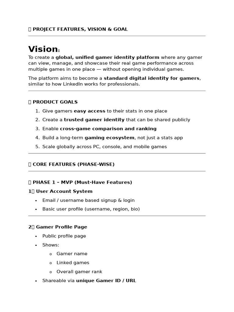 ? Project Features | PDF | Computing | Software