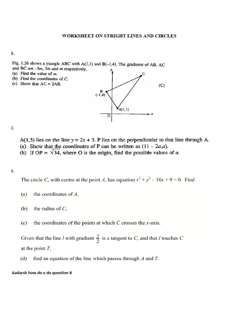 Circles WS | PDF