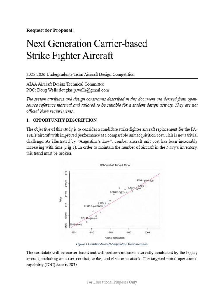 2025-2026 UG Team Navy-RFP | PDF | Aircraft | Aircraft Carrier
