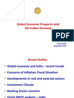 Global Economic Prospects and Indian Economy - Updated Version Sept 19th, 2010