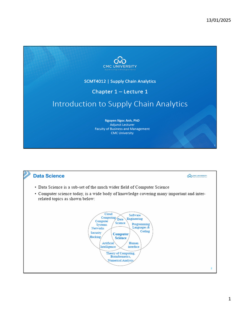 Chapter 1 - Lecture 1 & 2 - Slides (Student Handouts) | PDF | Analytics ...