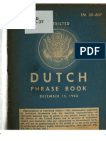 TM 30-607 Dutch Phrase Book 1943