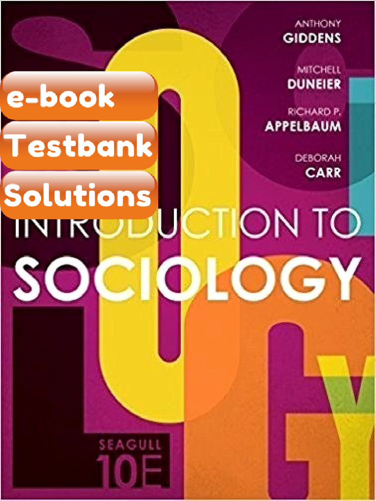 Ebook & Testbank Introduction To Sociology 10th Edition by Anthony ...