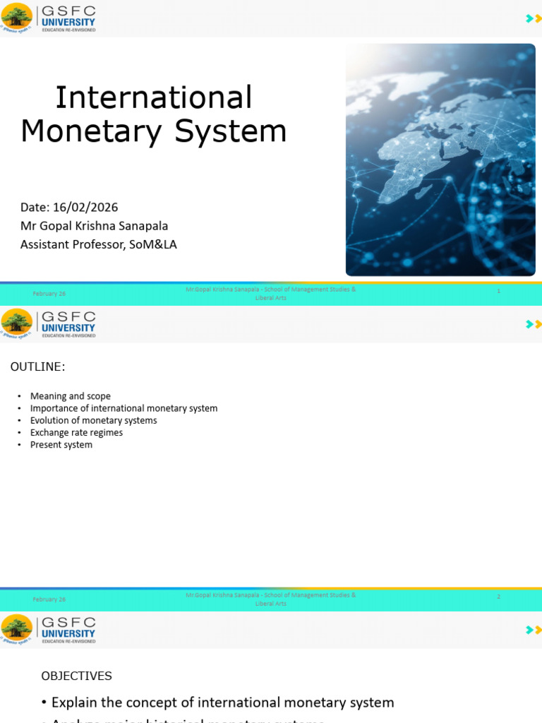 International Monetary System-1 | PDF | Bretton Woods System | Currency
