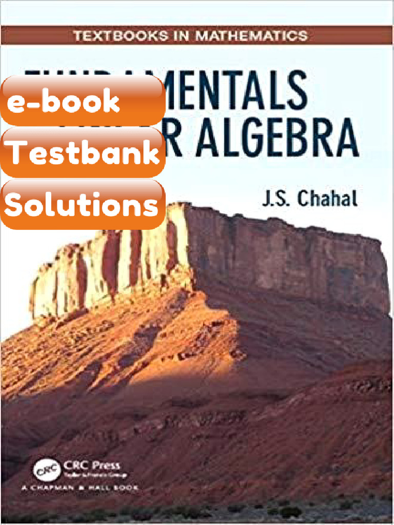 Ebook & Testbank Fundamentals of Linear Algebra Textbooks in ...
