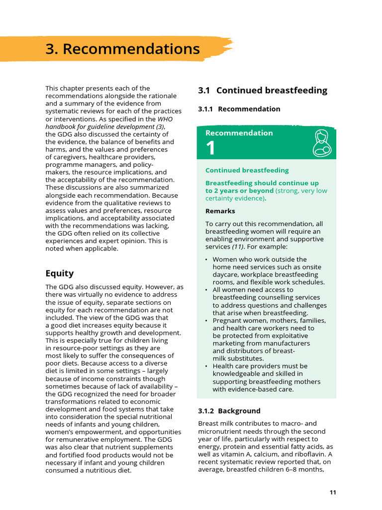 WHO Guideline For Complementary Feeding of Infants and Young Children 6 ...