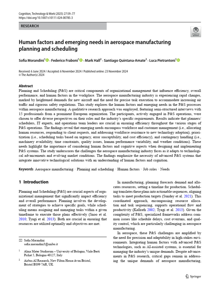 Human Factors in Planning | PDF | Cognition