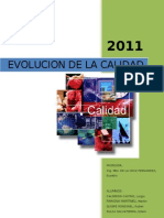 Evolucion de La Calidad