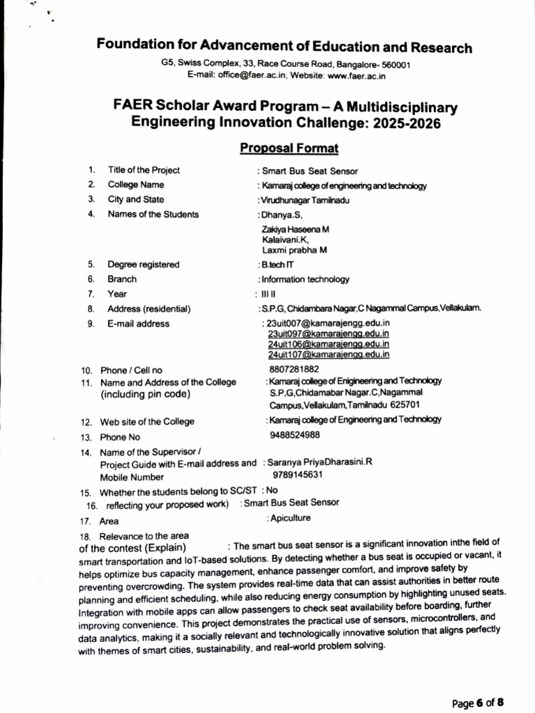FAER Proposal | PDF